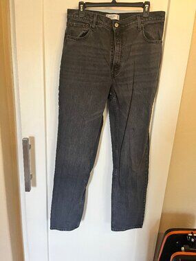 [#78] Abercrombie The 90s Straight Ultra High Rise Jeans 31/12 Black